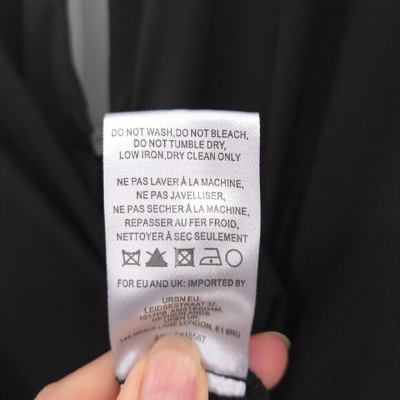 Anthropologie Hutch wide-leg jumpsuit Size 2X black sleeveless smocked waistband - Picture 11 of 11